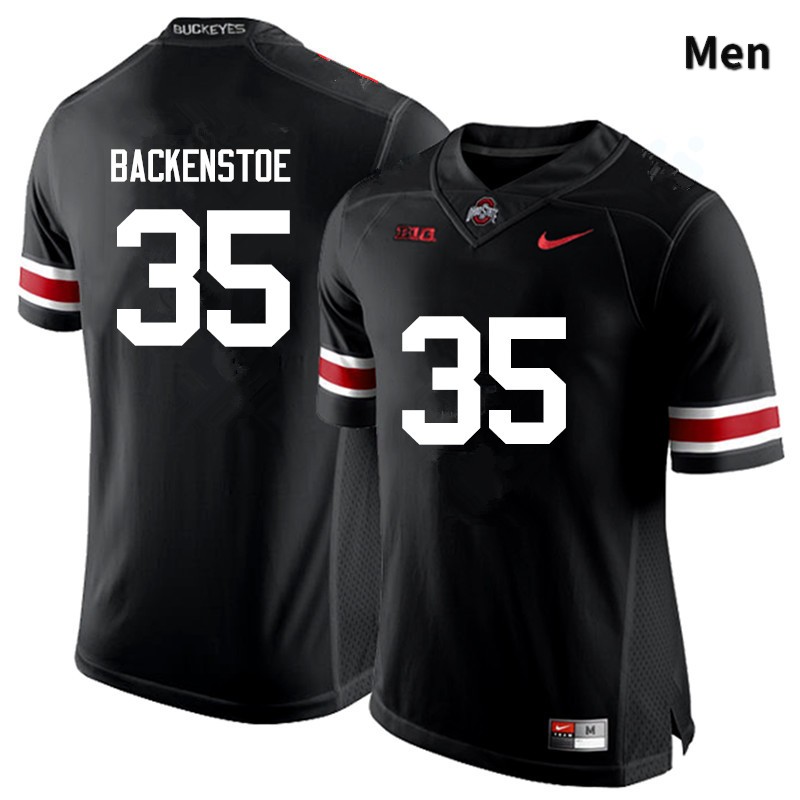 Men's Ohio State Buckeyes #35 Alex Backenstoe Black Game College Stitched Football Jersey 23TI047DG